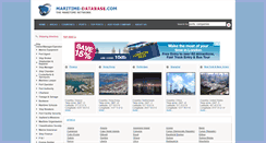 Desktop Screenshot of maritime-database.com