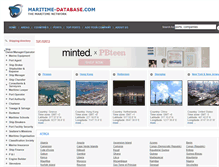 Tablet Screenshot of maritime-database.com